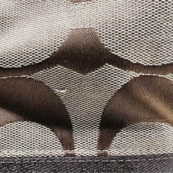 Coach 15112 Signature Stripe Beige And Brown Tote - Picture 8 of 10